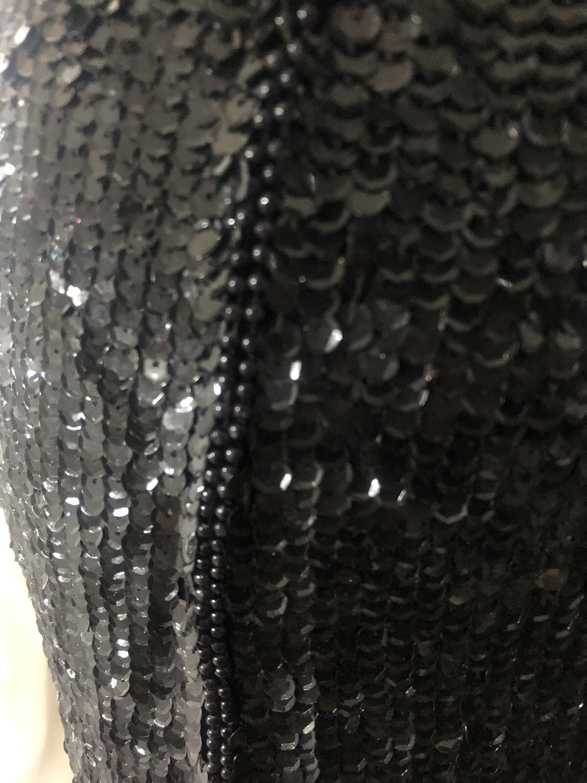 Antique 20s dress beaded, sequin, M