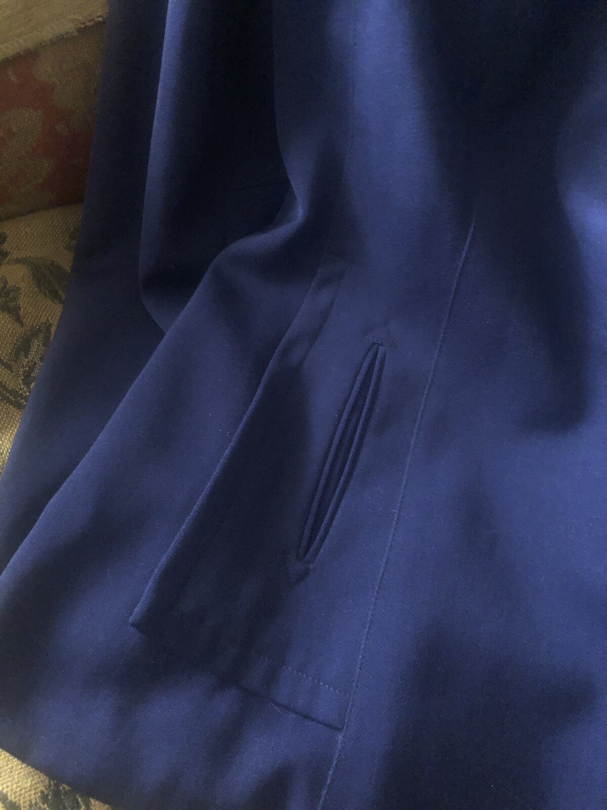 Vintage 1940s dark blue wool Gabardine  jacket M